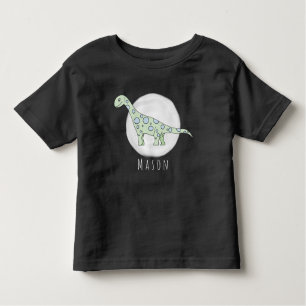 Personalized Toddler Boy Doodle Dinosaur with Name Toddler T-shirt