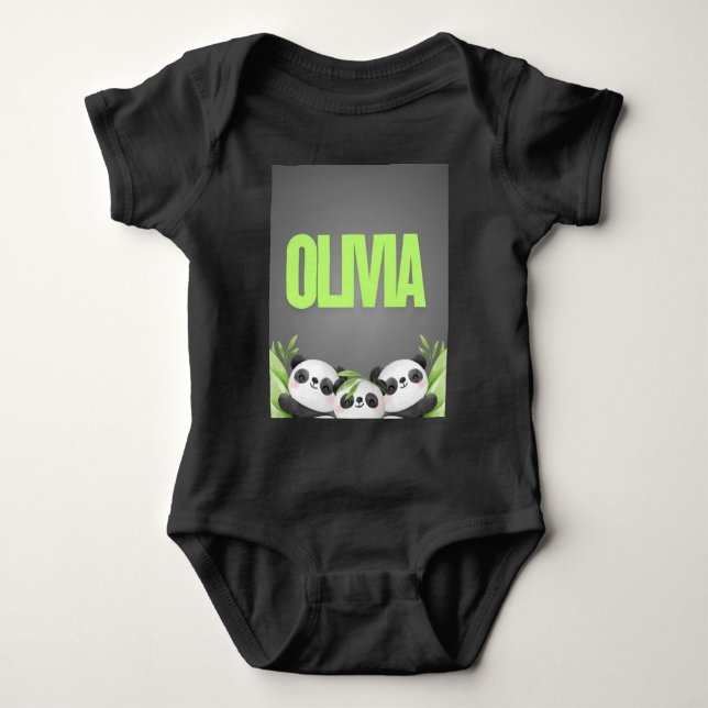 Personalized Toddler Clothes – Custom Name Kids Sh Baby Bodysuit (Front)