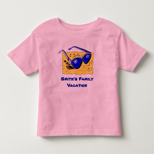 Personalized Toddler Family Vacation T-Shirts (Front)