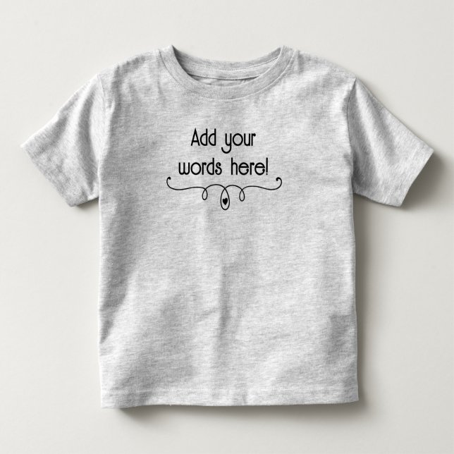  Personalized  Toddler T-shirt (Front)