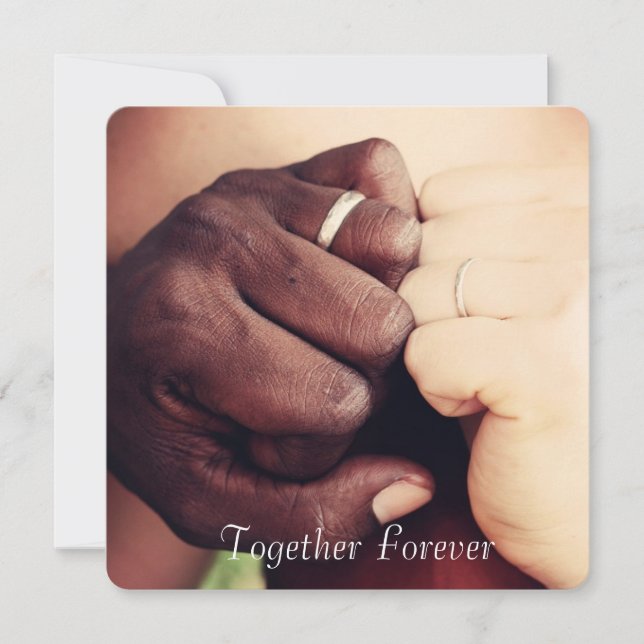 Personalized "Together Forever" Add a Photo Card (Front)