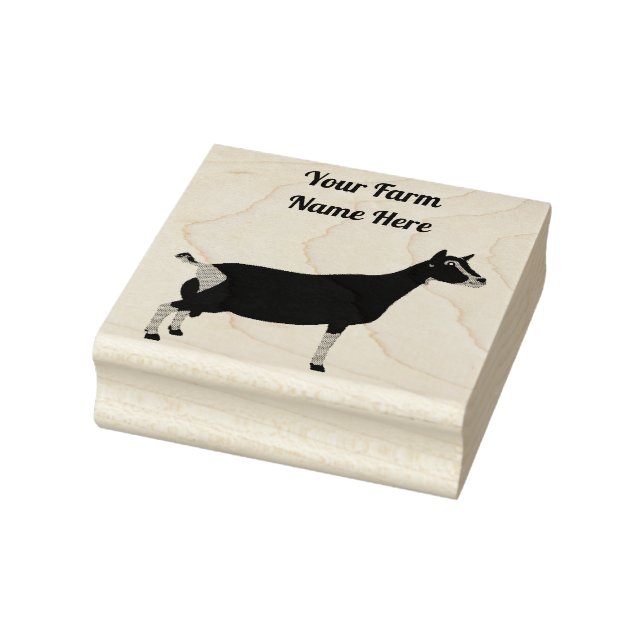 Personalized Toggenburg Dairy Goat Rubber Stamp (Stamp)