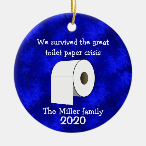 Personalized Toilet Paper Crisis Ornament