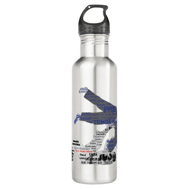 Personalized Tomoe Nage Stainless Steel Water Bottle (Front)