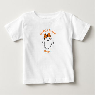 Personalized Too Cute To Spook Halloween Baby T-Shirt