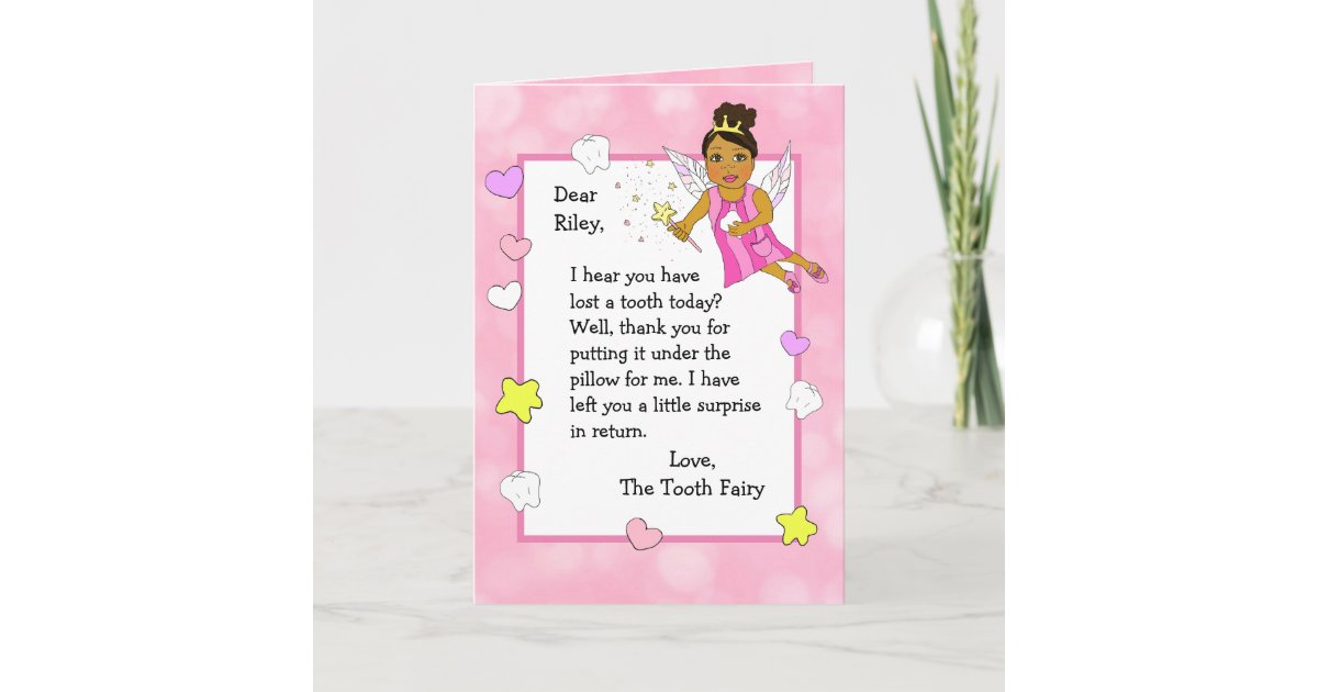 Personalized Tooth Fairy Card | Zazzle