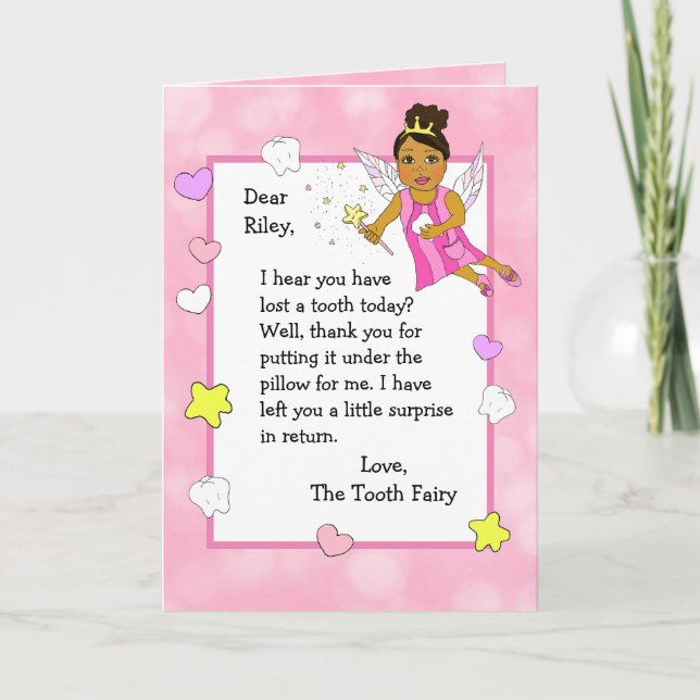 Personalized Tooth Fairy Card (Front)