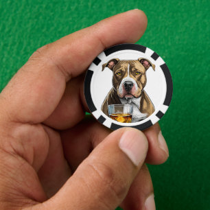 Personalized Top Dog Composite Poker Chips