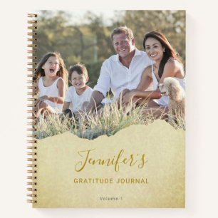 Personalized Torn Photo Gratitude Journal