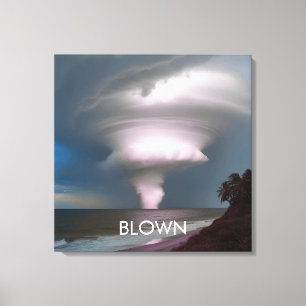 Personalized Tornado Twister Storm Canvas Print