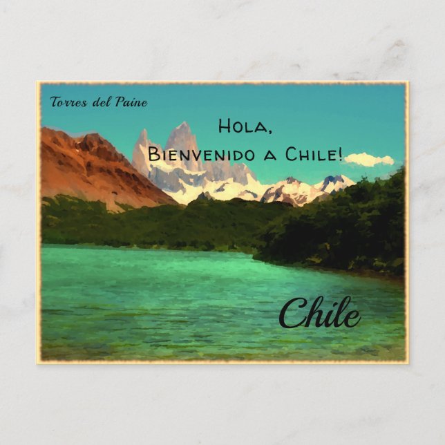 Personalized Torres del Paine,  Chile Postcard (Front)