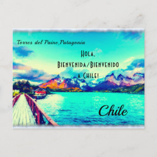 Personalized Torres del Paine,Patagonia, Chile Po Postcard