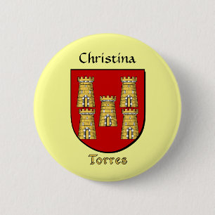 Personalized Torres Historical Shield Button