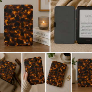 personalized Tortoiseshell Kindle Case with Name