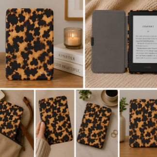 personalized Tortoiseshell Kindle Case with Name