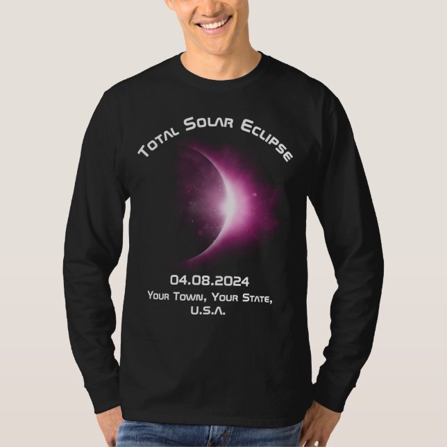 Personalized TOTAL SOLAR ECLIPSE Long Sleeve Shirt (Front)