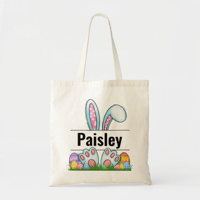 Personalized Tote Bag – Custom Easter bag (Front)