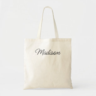 Personalized Tote Bag, Custom Name Tote Bag, Bride Bag
