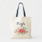 Personalized Tote Bag. Floral Tote Bag. Bridesmaid