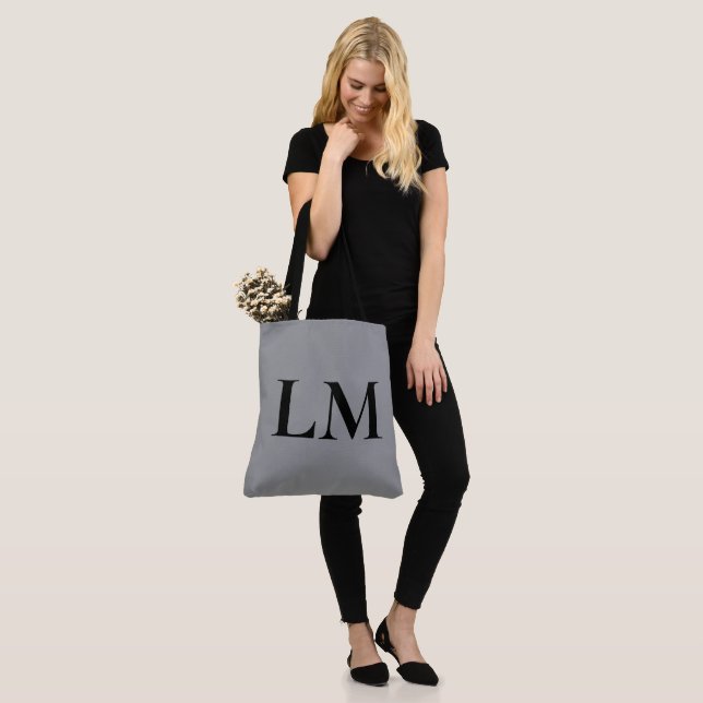 Personalized Tote Bag Large Canvas Custom Name (On Model)