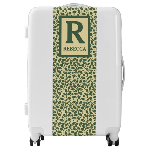 Personalized Touch of Nature Leafy Luggage