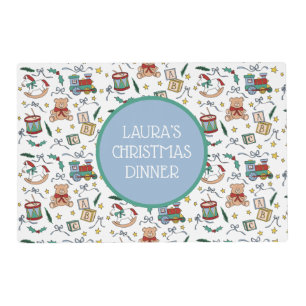 Personalized ToylandClassic Christmas Toys Placemat