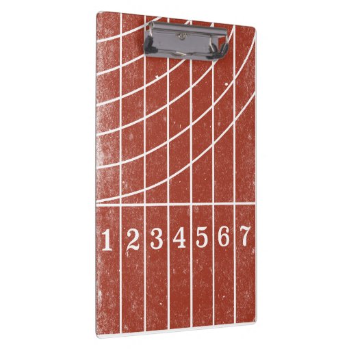 Personalized Track Coach Clipboard Zazzle