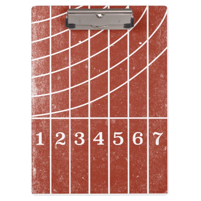 Personalized Track Coach Clipboard (Front)