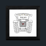 Personalized Tractor Country Wedding Bridesmaid Gift Box<br><div class="desc">A tractor country farm wedding gift which can be personalized.
If you would like to change the size or font please click on the edit button to customize further.
The bunting in the tractor is in a subtle cream and white.</div>
