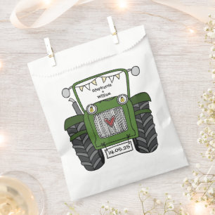 Personalized Tractor Country Wedding Favor Bag