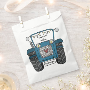 Personalized Tractor Country Wedding Favor Bag
