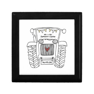 Personalized Tractor Country Wedding Gift Gift Box