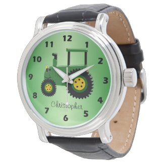 Personalized Tractor Design Watch