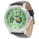 Personalized Tractor Design Watch Personalized Tractor Design Watch