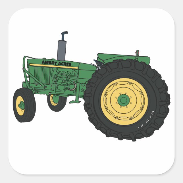 Personalized tractor sticker  (Front)