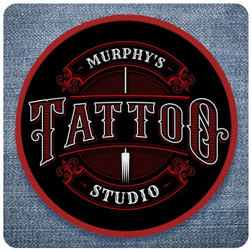 Personalized Traditional Style Tattoo Studio Shop Patch