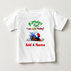 Personalized Train 1st Birthday T-shirt
