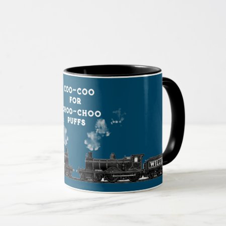 Personalized Train Collector Two-tone Coffee Mug