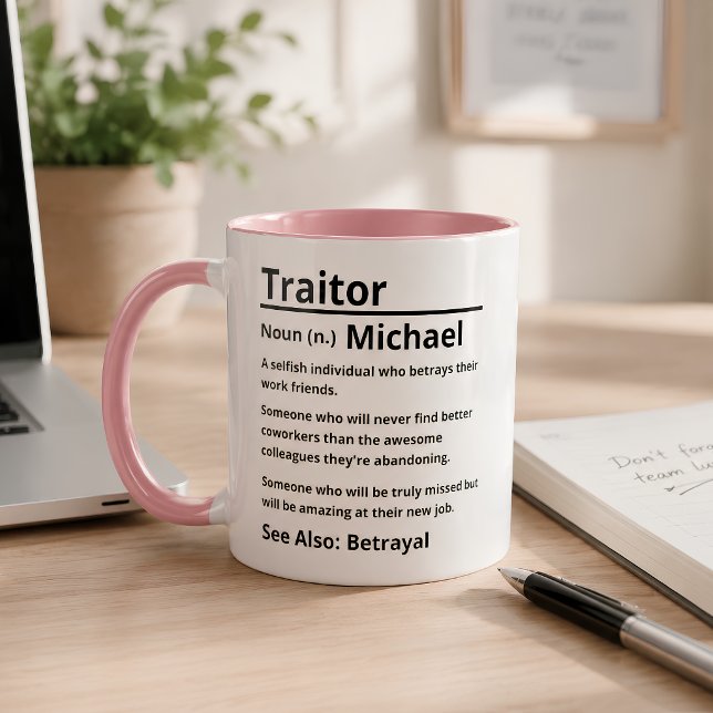 Personalized Traitor Definition  Mug (Creator Uploaded)