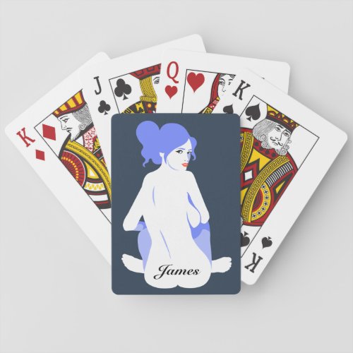 Personalized Tramp Stamp Playing Cards for Men