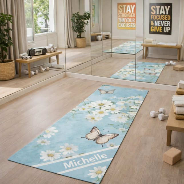 Personalized Tranquil Blooms Yoga Mat (Creator Uploaded)