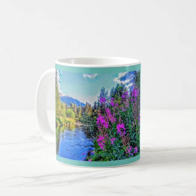 Personalized Tranquil Quartz Creek Coffee Mug (Front Left)