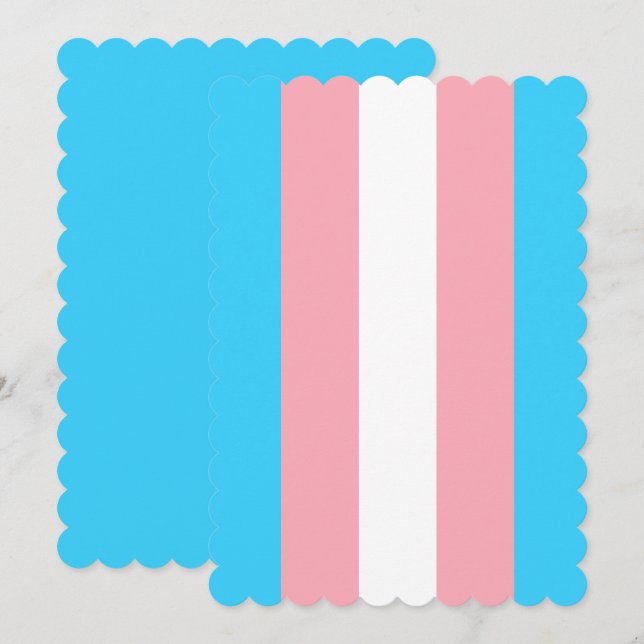 Personalized Transgender Flag (Front/Back)