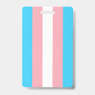 Personalized Transgender Flag Badge
