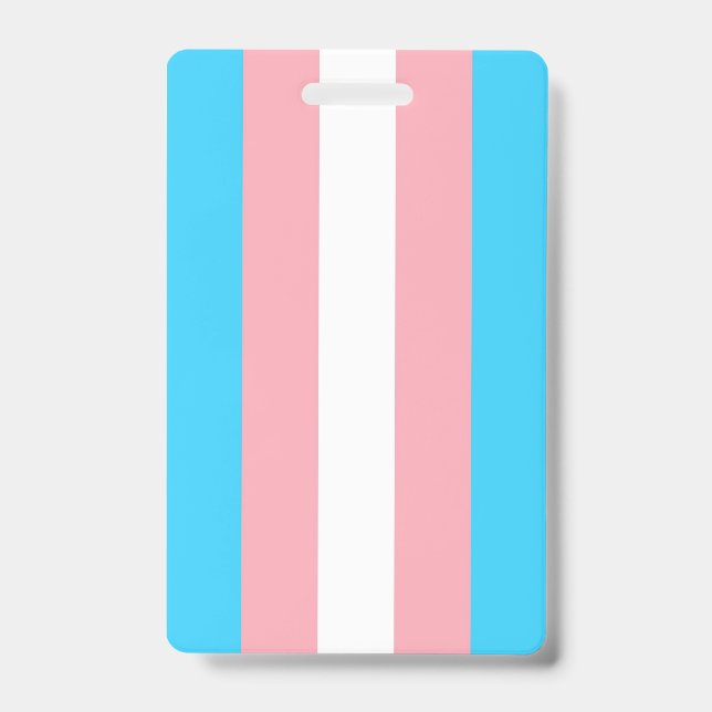 Personalized Transgender Flag Badge (Front)