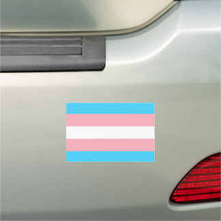 Personalized Transgender Flag Car Magnet