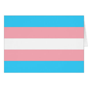 Personalized Transgender Flag Cards