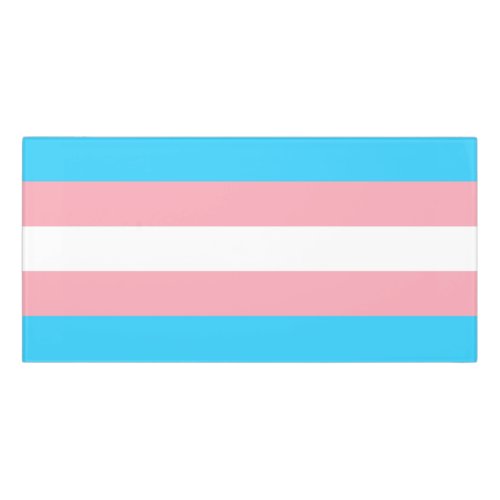 Personalized Transgender Flag Door Sign