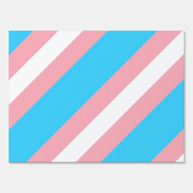 Personalized Transgender Flag Sign (Back)