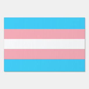 Personalized Transgender Flag Sign